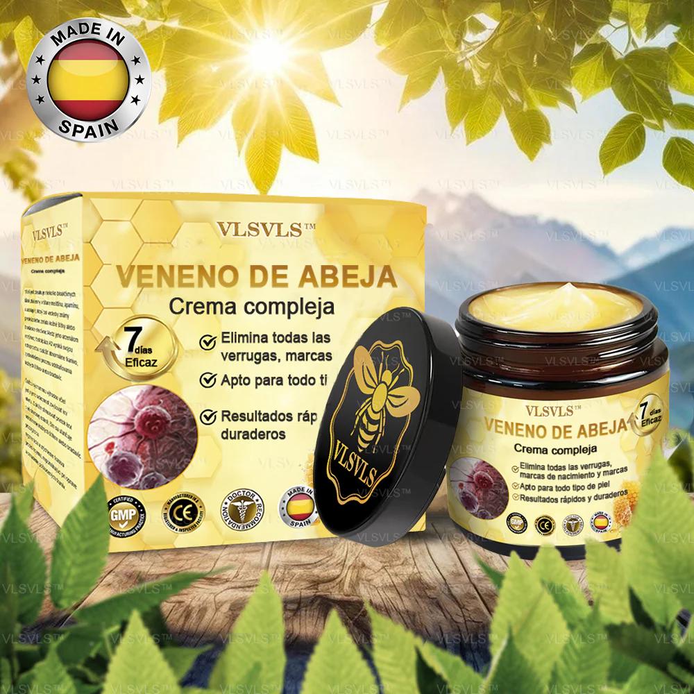 Crema para el cuidado de la piel del veneno de la abeja